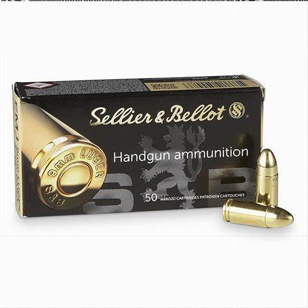 Sellier & Bellot ammunition 9mmP 115gr FMJ (50) - local pick-up only