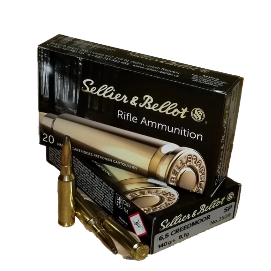 Sellier & Bellot 6.5 Creedmoor 140gr SP ammunition (20)     Local pick-up only