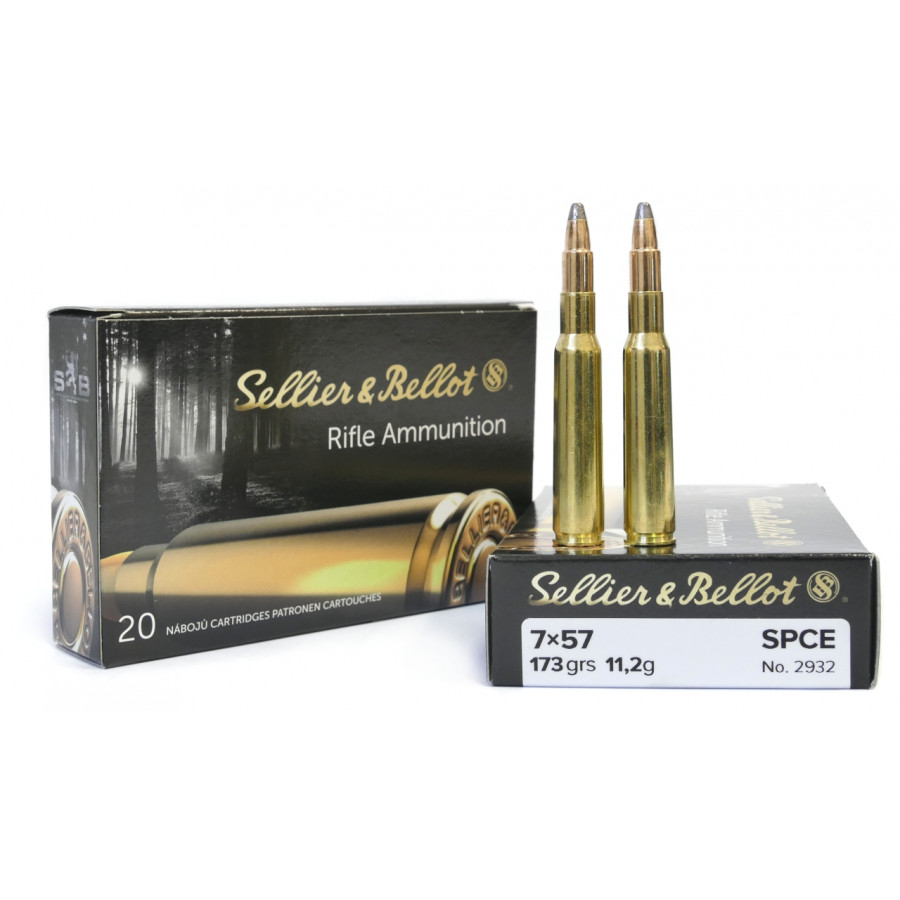 Sellier & Bellot 7x57 173gr SPCE ammunition (20) Local pick-up only