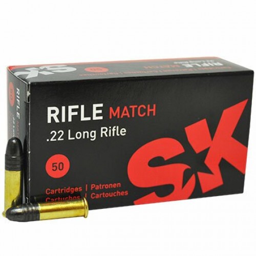SK .22 LR Rifle Match (Box of 50) (Local pick-up only)