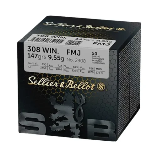 Sellier & Bellot Ammunition .308 Win 147gr FMJ (50) Local pick-up only