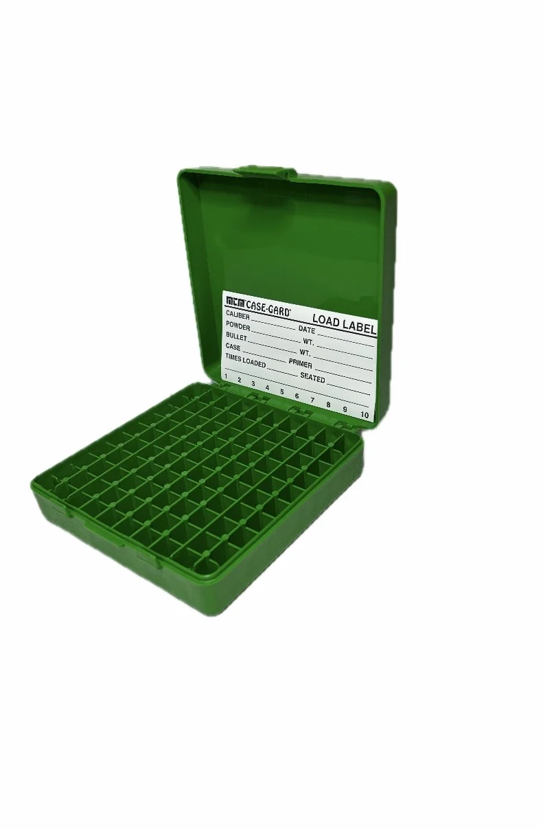 MTM Ammo Box 100rnd 9mmP/380ACP Green