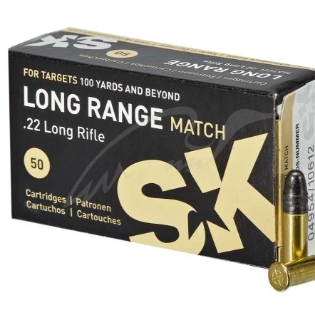 SK .22 LR Long Range Rifle Match (Box of 50) (Local pick-up only)