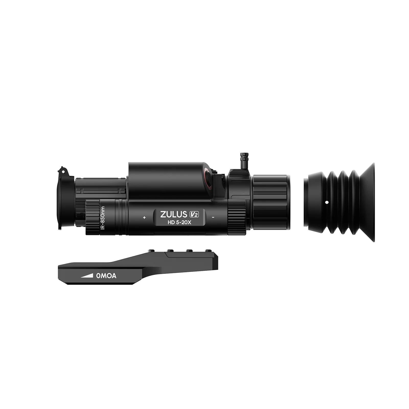 DNT ZULUS HD V2 5-20X Digital Night Vision Scope With Laser Rangefinder and Ballistic Calculator 2 x 21700 lithium batteries and charger included - Image 3