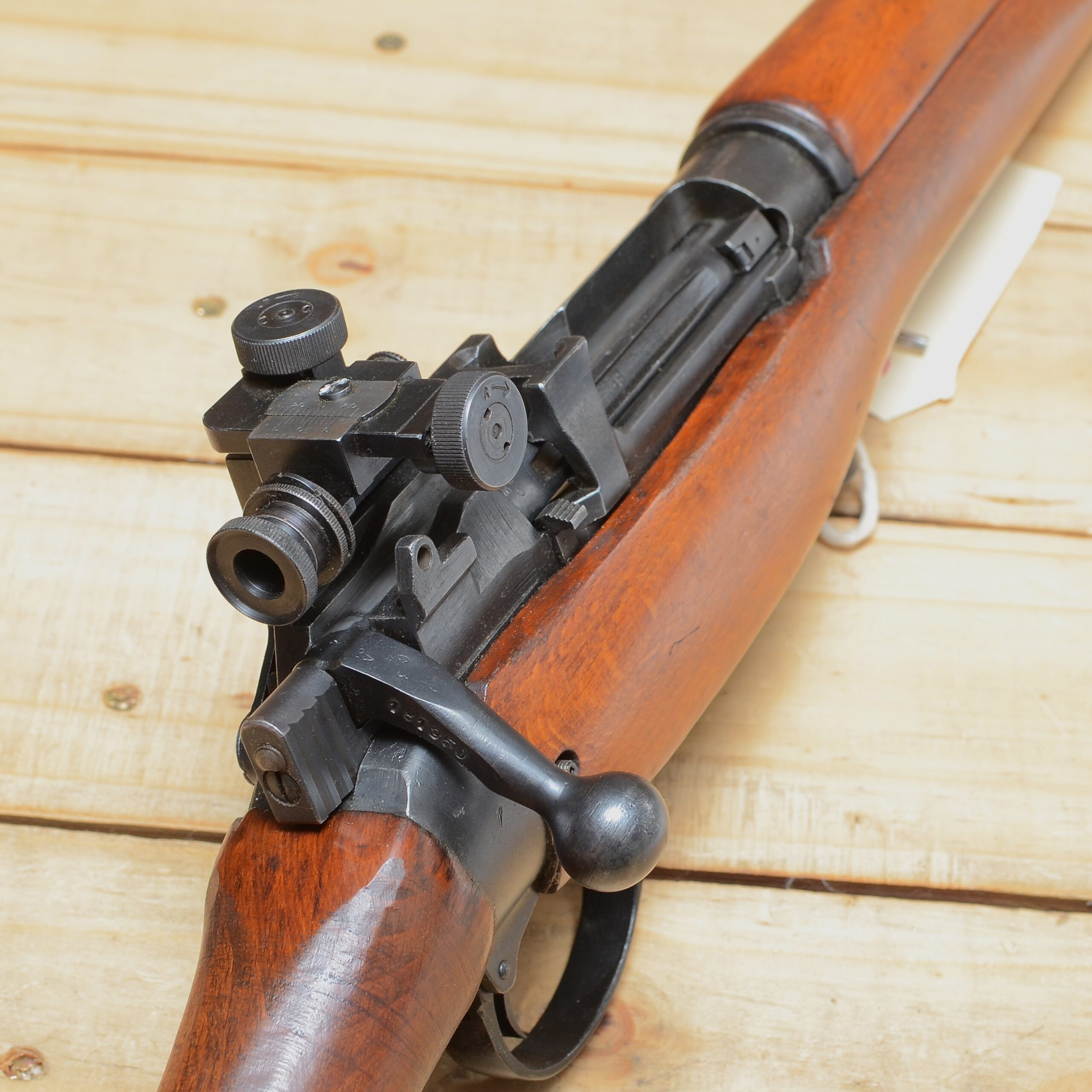 303 Lee Enfield No 4 Mk2 with BSA barrel and peep sights - Good