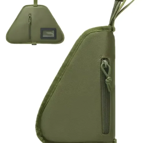Pistol Zipper Bag/Pouch Green (Large)