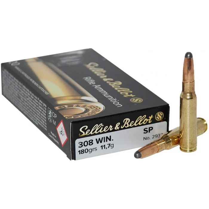 Sellier & Bellot Ammunition .308 Win 180gr SP (20) Local Pick-up only