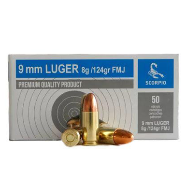 STV 9mmP 124gr FMJ ammunition (Box of 50) (LOCAL PICKUP ONLY)